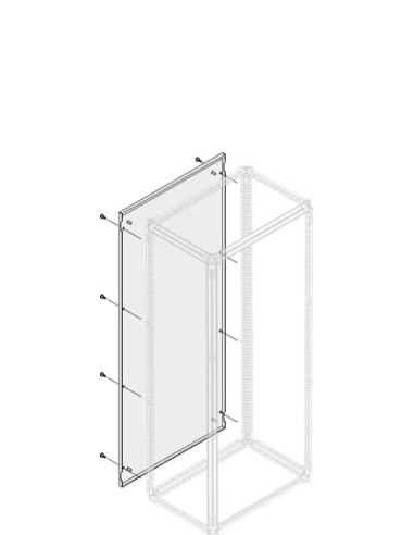 PPEB1880 Ściana tylna pełna IP30 IP40 1800x800mm (WxS)