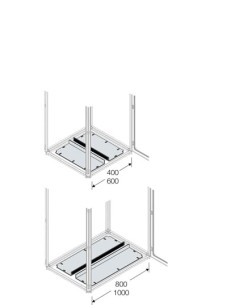 PFCS6090 Płyta podstawy suwna IP40 600x900mm (SxG)