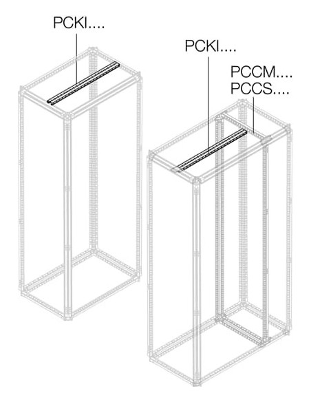 PCKI1000 Poprzeczka wsporcza do szyn zbiorczych ułożonych u góry dołu S-1000mm