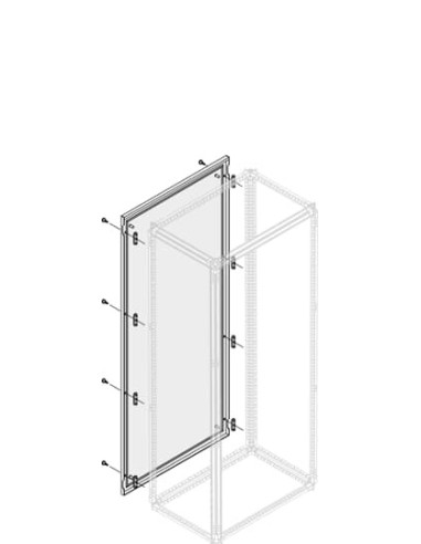 PPEB2056 Ściana boczna pełna IP65 2000x500mm (WxG)