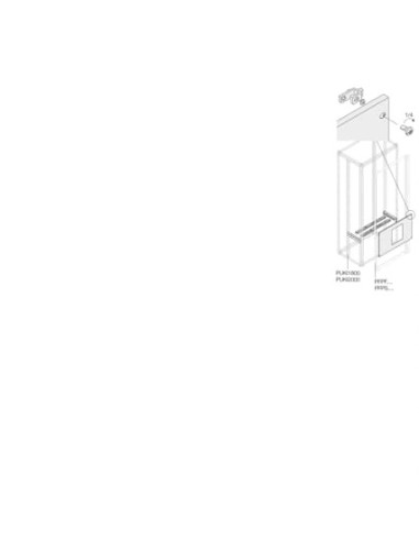PHDE1240 Zestaw do E12 3 4P wysuwny z blokadą montaż poziomy 500x800mm (WxS)