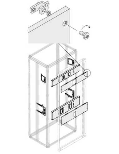 PHBT5409 Zestaw do T5 3 4P wtykowy z napędem 400A montaż poziomy 250x400mm (WxS)