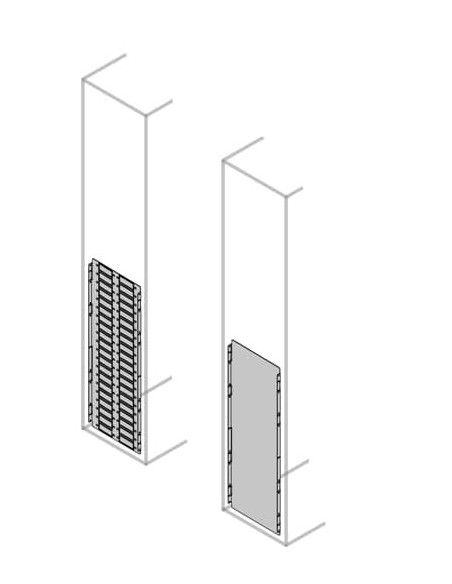 PTBS8070 Wygrodzenie pionowe boczne tylne pełne forma 2b-3b-4b 800x700mm (WxG) (bez profili środkowych)