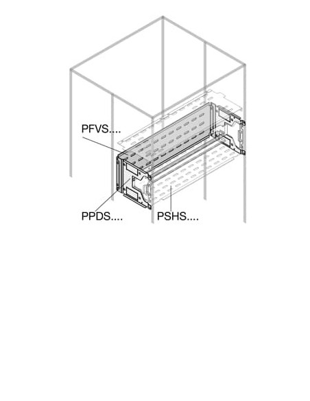 PFVS2062 Wygrodzenie szyn przednie forma 2b-3b-4b 200x600mm (WxS) (z profilami środkowymi)