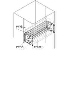 PFVS2082 Wygrodzenie szyn przednie forma 2b-3b-4b 200x800mm (WxS) (z profilami środkowymi)
