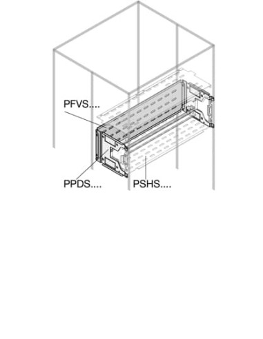 PFVS2082 Wygrodzenie szyn przednie forma 2b-3b-4b 200x800mm (WxS) (z profilami środkowymi)