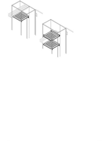 PTHS4152 Wygrodzenie poziome do szyn forma 2b-3b-4b S-400mm do G-500mm (z profilami środkowymi)