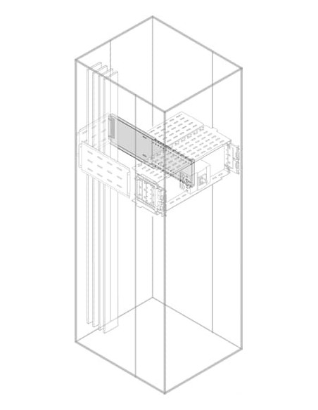 PSVS3050 Wygrodzenie tylne pionowe forma 3b W-300mm do G-500mm (z profilami środkowymi)