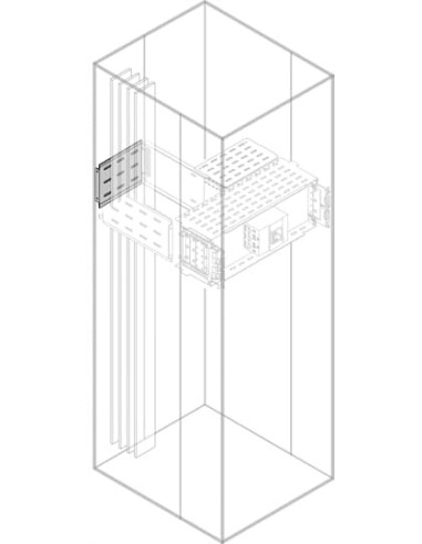 PRVS2041 Wygrodzenie tylne do szyn forma 3b W-200mm do S-400mm (z profilami środkowymi)