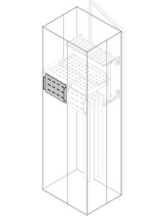 PRVS2562 Wygrodzenie tylne do wyłączników monpoziomy forma 3b W-250mm do S-600mm (z profilami środkowymi)