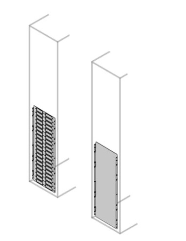 PTVS1020 Wygrodzenie pionowe boczne tylne z nacięciami forma 2b-3b-4b 1000x200mm (WxG) (bez profili środkowych)