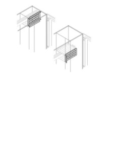 PFVS3243 Wygrodzenie szyn przednie tylne forma 2b-3b-4b 400x400mm (WxS) (z profilami środkowymi)