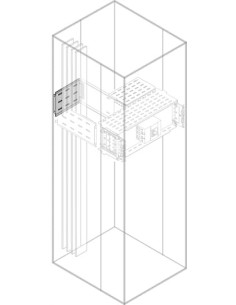 PRVS7081 Wygrodzenie tylne do szyn forma 3b W-700mm do S-800mm (z profilami środkowymi)