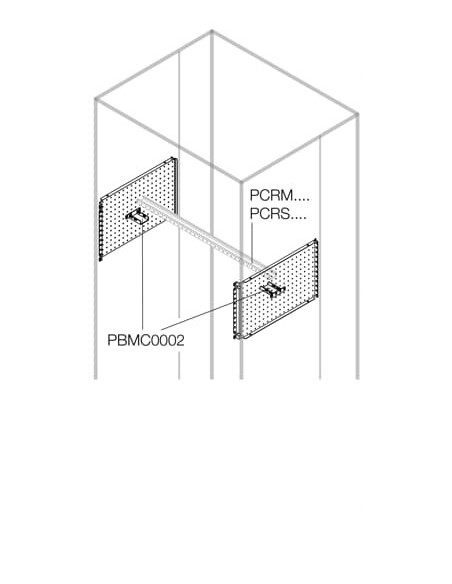 PMCS2050 Moduł do łączenia przewodów 200x500mm (WxG) (2szt)