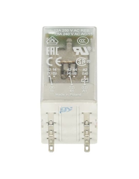 CR-M230AC2L przekaźnik A1-A2-230V AC 2 styki c o 250V 12A LED