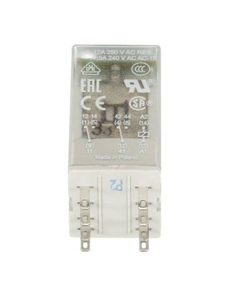 CR-M012DC2L przekaźnik A1-A2-12V DC 2 styki c o 250V 12A LED