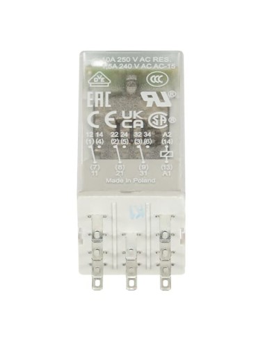 CR-M110AC3L przekaźnik A1-A2-110V AC 3 styki c o 250V 10A LED