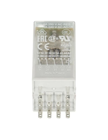 CR-M024AC4L przekaźnik A1-A2-24V AC 4 styki c o 250V 6A LED