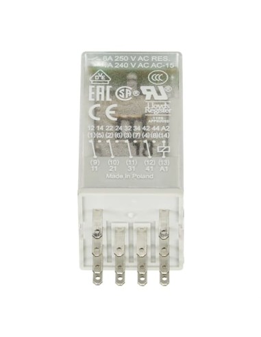 CR-M230AC4L przekaźnik A1-A2-230V AC 4 styki c o 250V 6A LED