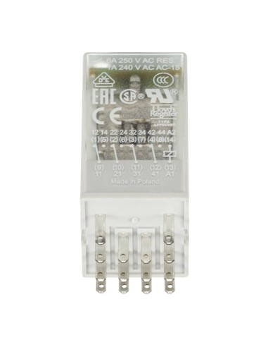 CR-M024DC4LG przekaźnik A1-A2-24V DC 4 styki c o złocone LED