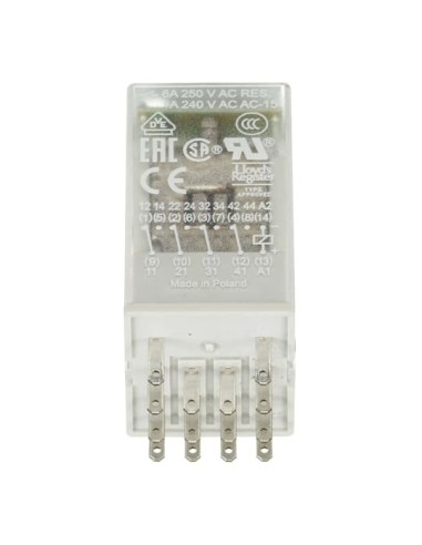 CR-M024DC4LDG przekaźnik 4c oA1-A2-24VDC 4 styki złocone LED