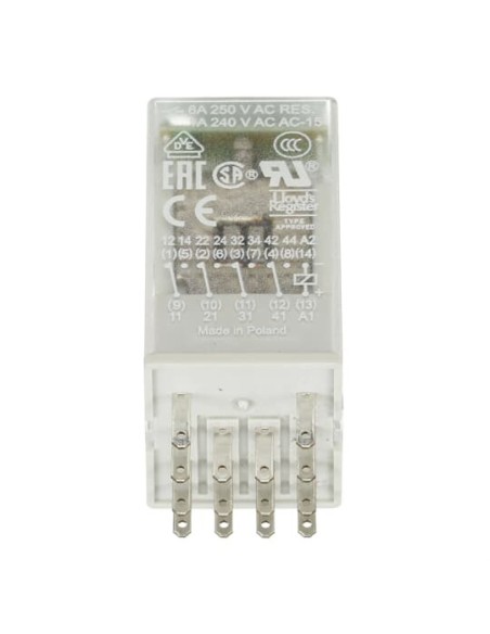 CR-M024DC4LDG przekaźnik 4c oA1-A2-24VDC 4 styki złocone LED