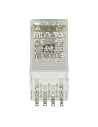 CR-M120AC3LG przekaźnik A1-A2-120V AC 4 styki c o złocone LED