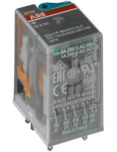 CR-M110DC4LG przekaźnik A1-A2-110V DC 4 styki c o złocone LED