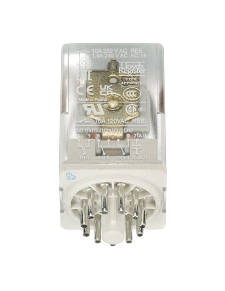 CR-U120AC3L przekaźnik A1-A2-120V AC 3 styki c o 250V 10A LED