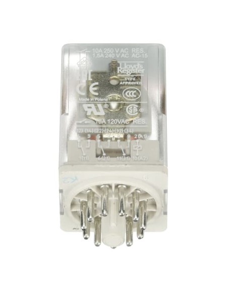 CR-U230AC3L przekaźnik A1-A2-230V AC 3 styki c o 250V 10A LED