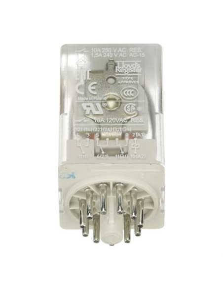 CR-U012DC3L przekaźnik A1-A2-12V DC 3 styki c o 250V 10A LED