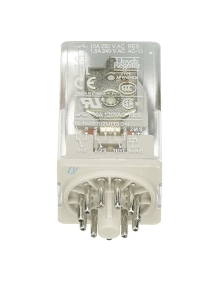 CR-U024DC3LD przekaźnik A1-A2-24V DC 3 styki c o 250V 10A LED