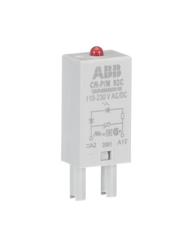 CR-P M 92C moduł warystor i LED czerwony 110-230V AC DC