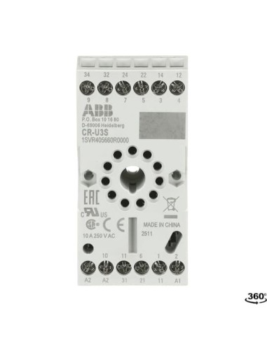 CR-U3S dla 3 stykowych przekaźników CR-U i modułów funkcyjnych