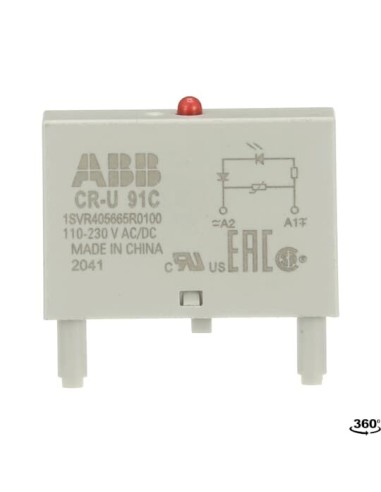 CR-U 91C moduł warystor i LED czerwony 110-230V AC DC