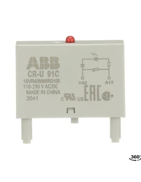 CR-U 91C moduł warystor i LED czerwony 110-230V AC DC