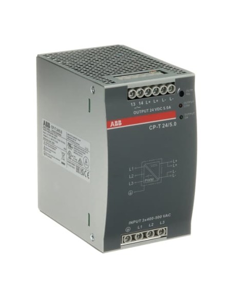 CP-T 24 5.0 zasilacz impulsowy wej: 3x400-500VAC wyj: 24VDC 5.0A