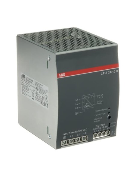 CP-T 24 10.0 zasilacz impulsowy wej: 3x400-500VAC wyj: 24VDC 10.0A