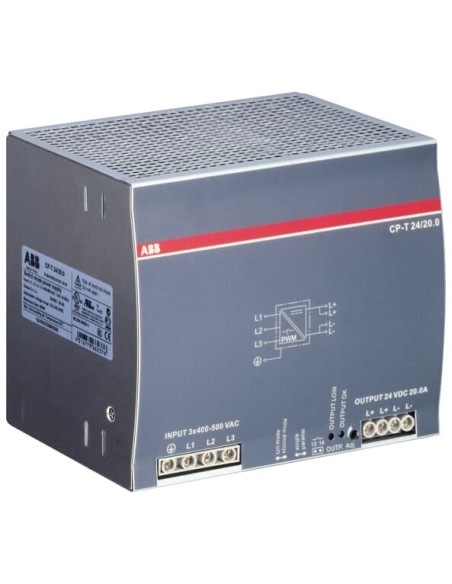 CP-T 24 20.0 zasilacz impulsowy wej: 3x400-500VAC wyj: 24VDC 20.0A