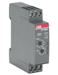 CT-VWC.12 przekaźnik czasowy impuls załączający 24-48 VDC 24-240 V AC 0.05s - 100h 1 c o