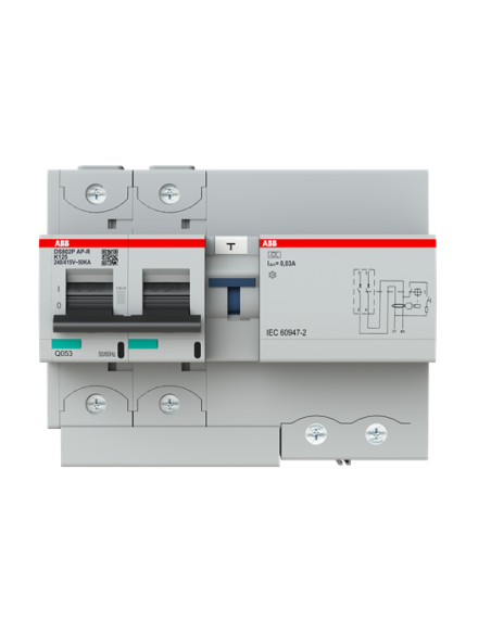 Wył. różn.-prąd. z blokiem nadmiarowym DS802P-K125 0.03AP-R