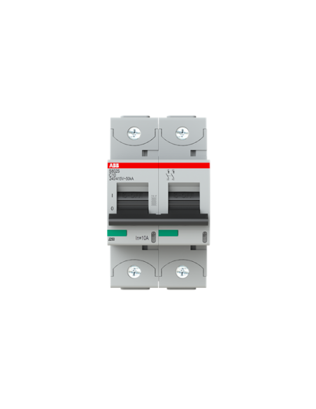 S802S-C10 wyłącznik nadmiarowo-prądowy  2P  char. C  10A  50kA  AC
