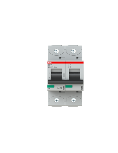 S802S-K10 wyłącznik nadmiarowo-prądowy  2P  char. K  10A  50kA  AC