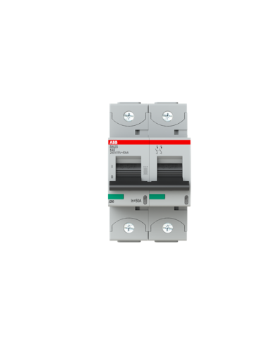 S802S-K50 wyłącznik nadmiarowo-prądowy  2P  char. K  50A  50kA  AC