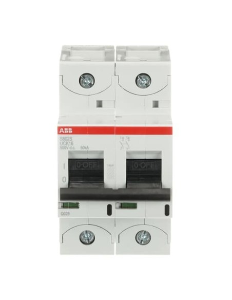 S802S-UCK16 wyłącznik nadmiarowo-prądowy  2P  char. UCK  16A  50kA  AC DC