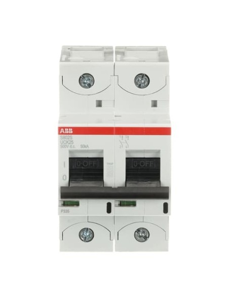 S802S-UCK25 wyłącznik nadmiarowo-prądowy  2P  char. UCK  25A  50kA  AC DC