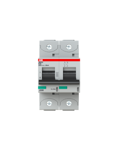 S802U-K20 wyłącznik nadmiarowo-prądowy  2P  char. K  20A  50kA  AC
