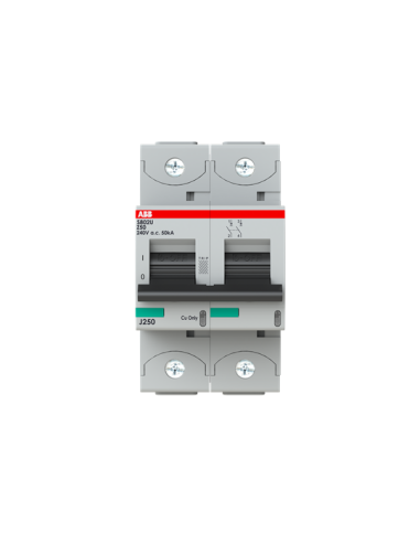 S802U-Z50 wyłącznik nadmiarowo-prądowy  2P  char. Z  50A  50kA  AC