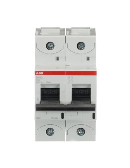 S802U-K50 wyłącznik nadmiarowo-prądowy  2P  char. K  50A  50kA  AC