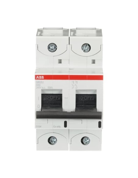 S802U-K60 wyłącznik nadmiarowo-prądowy  2P  char. K  60A  50kA  AC